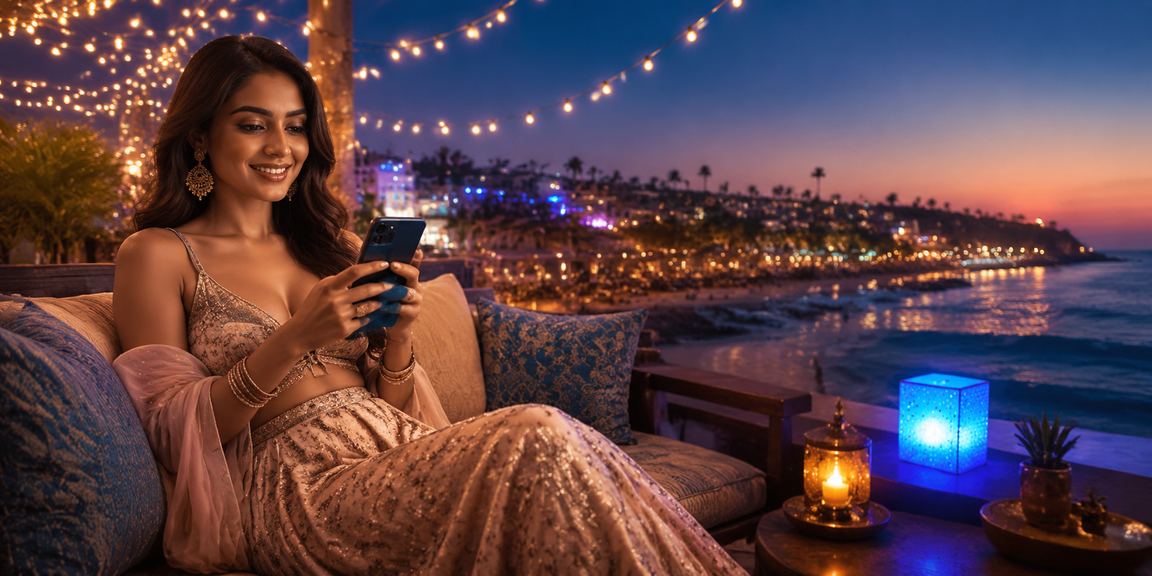 User making mobile payment with UPI in India
