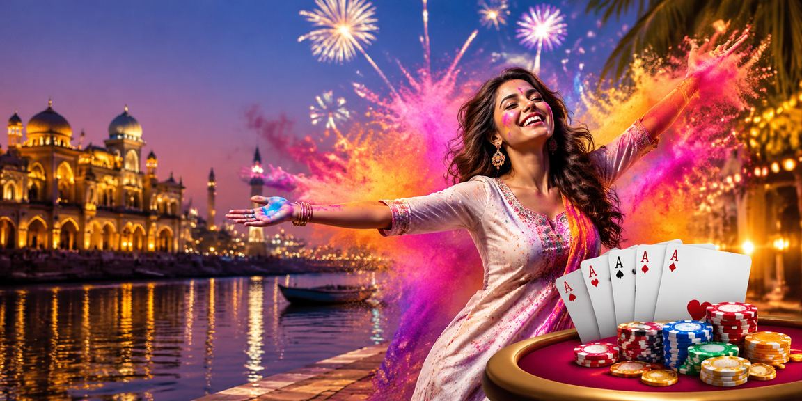 Young woman playing Teen Patti live casino in Lucknow